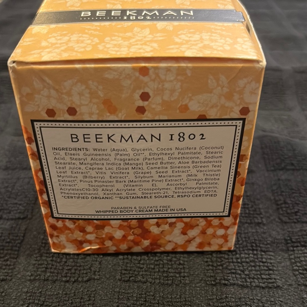New, never been opened - Beekman 1802 Honey & Orange Blossom Whipped Body Cream
